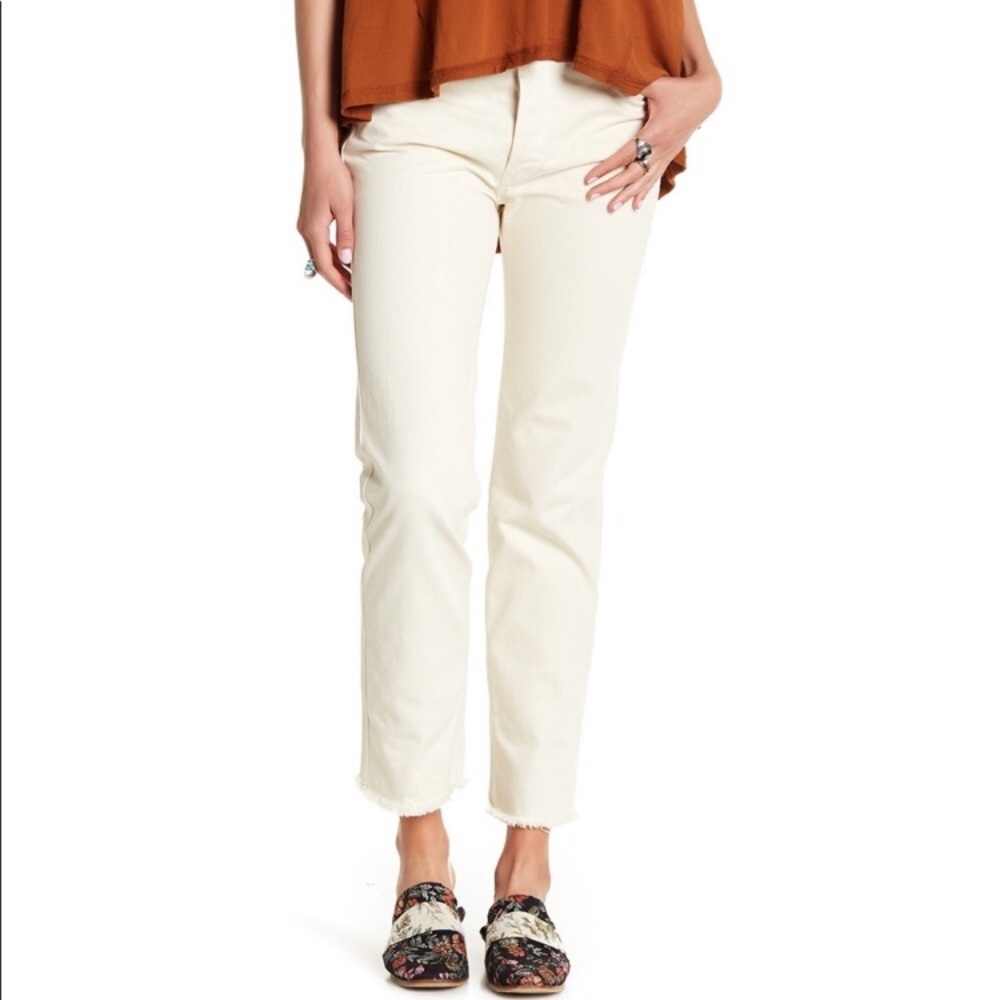 Free People Slim Boyfriend Jeans